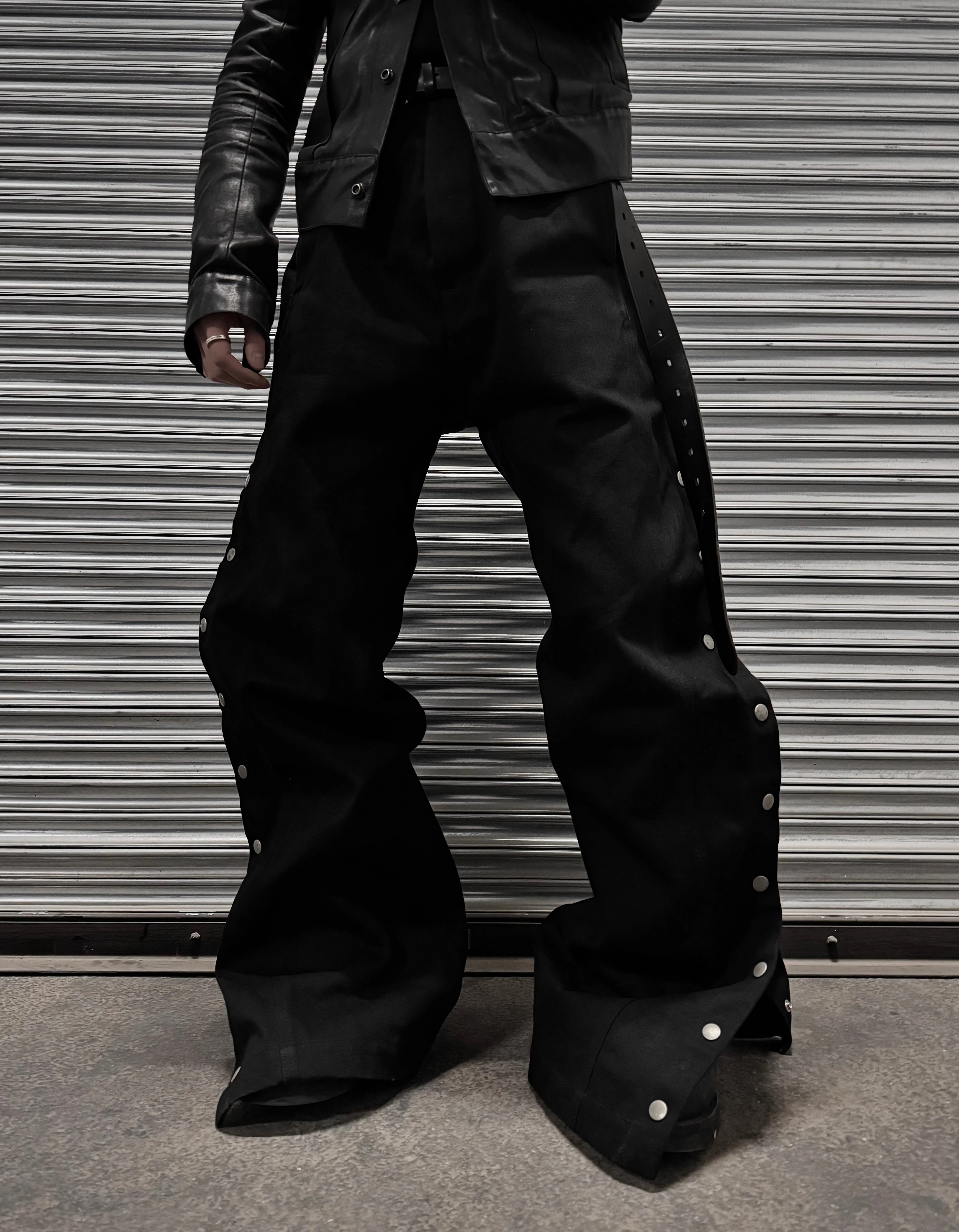 Rick Owens DRKSHDW SS22 “FOGACHINE” 16oz Japanese Selvedge ‘Pusher’ Wide Leg Denim