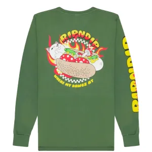 RIPNDIP Glizzy Longsleeve T-Shirt Olive