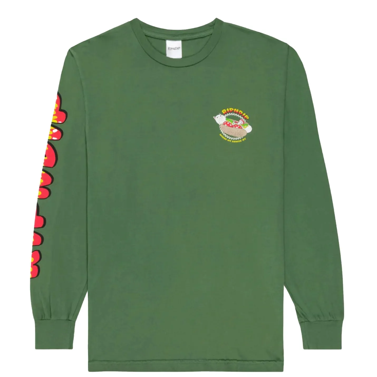 RIPNDIP Glizzy Longsleeve T-Shirt Olive