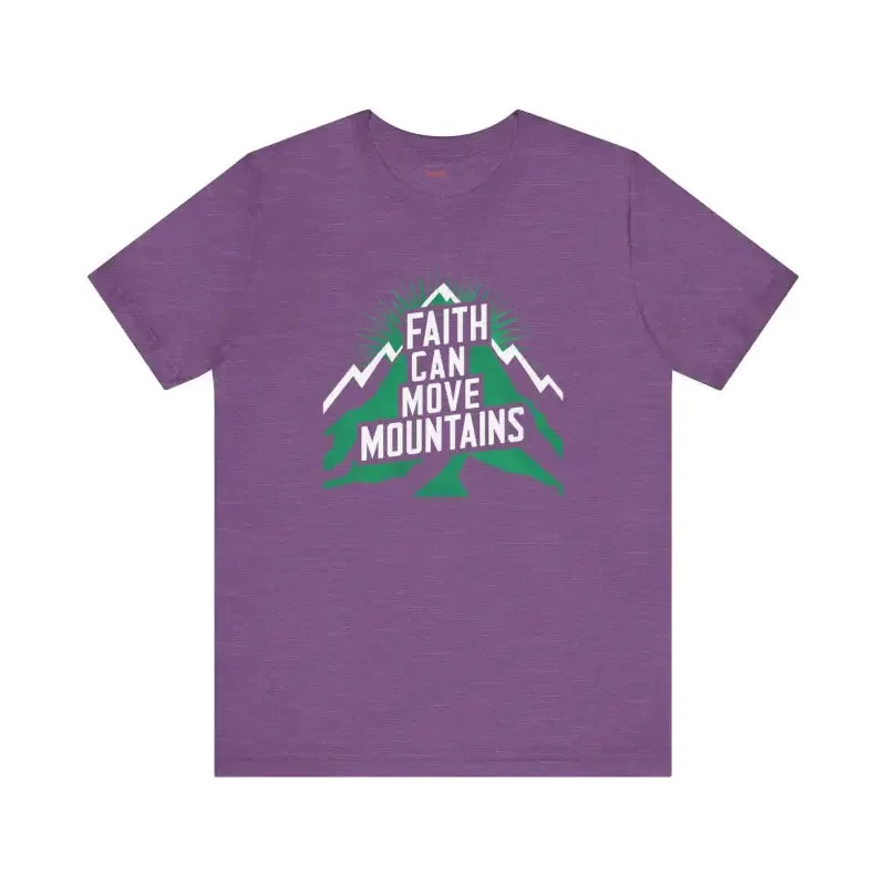 Rock Faith Moves Mountains Comfort Jersey Tee
