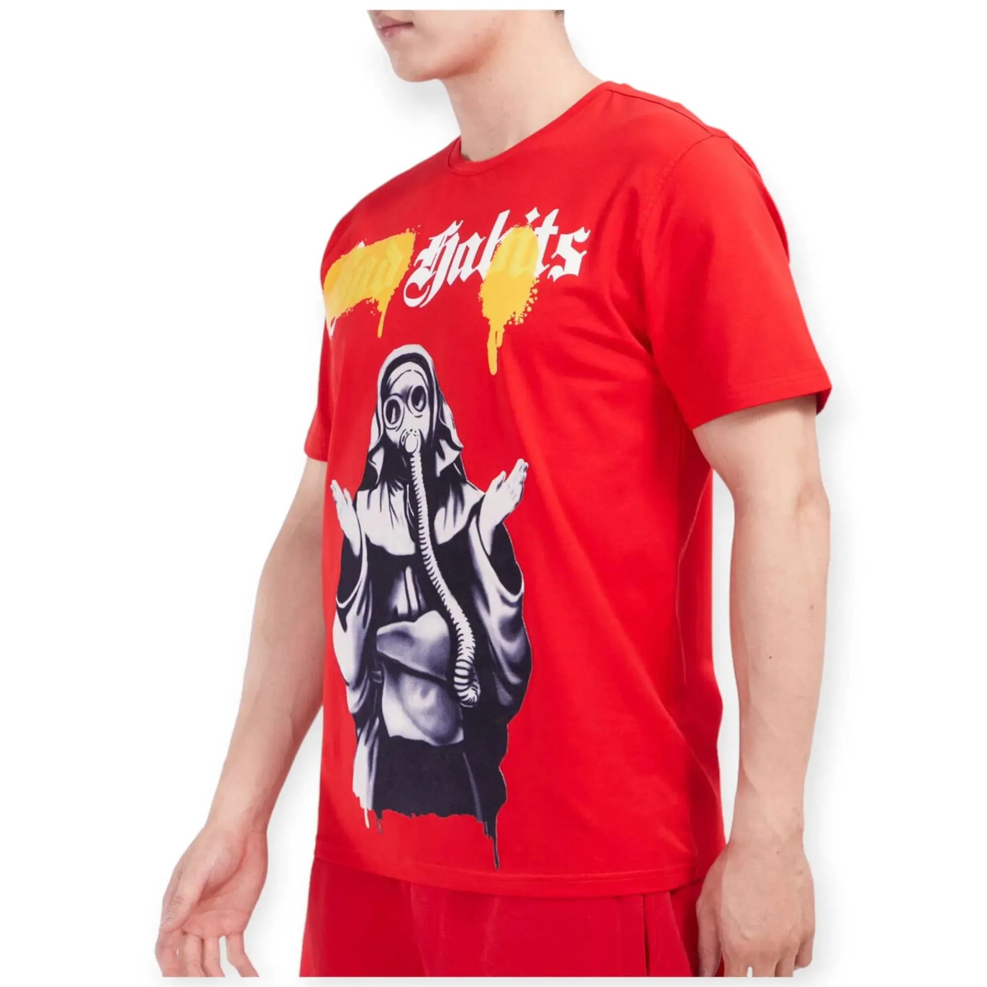 Roku Studio Men BAD HABITS NUN TEE (Red)