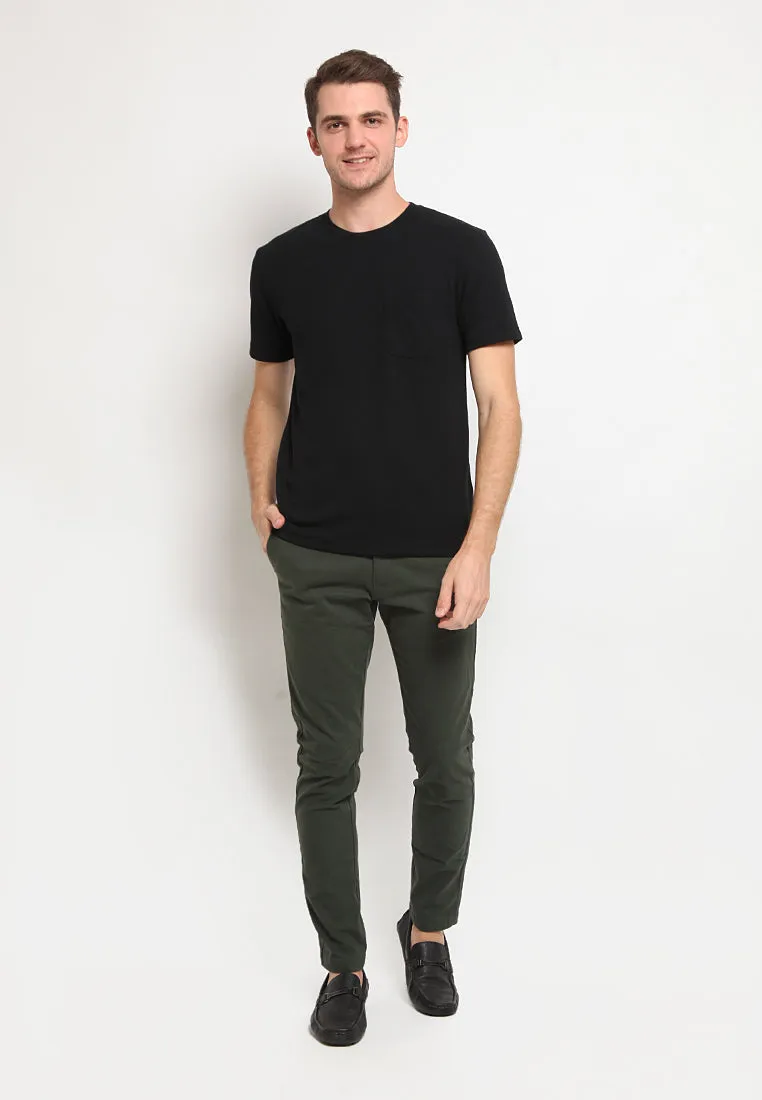 Round Neck T-Shirt With Pocket