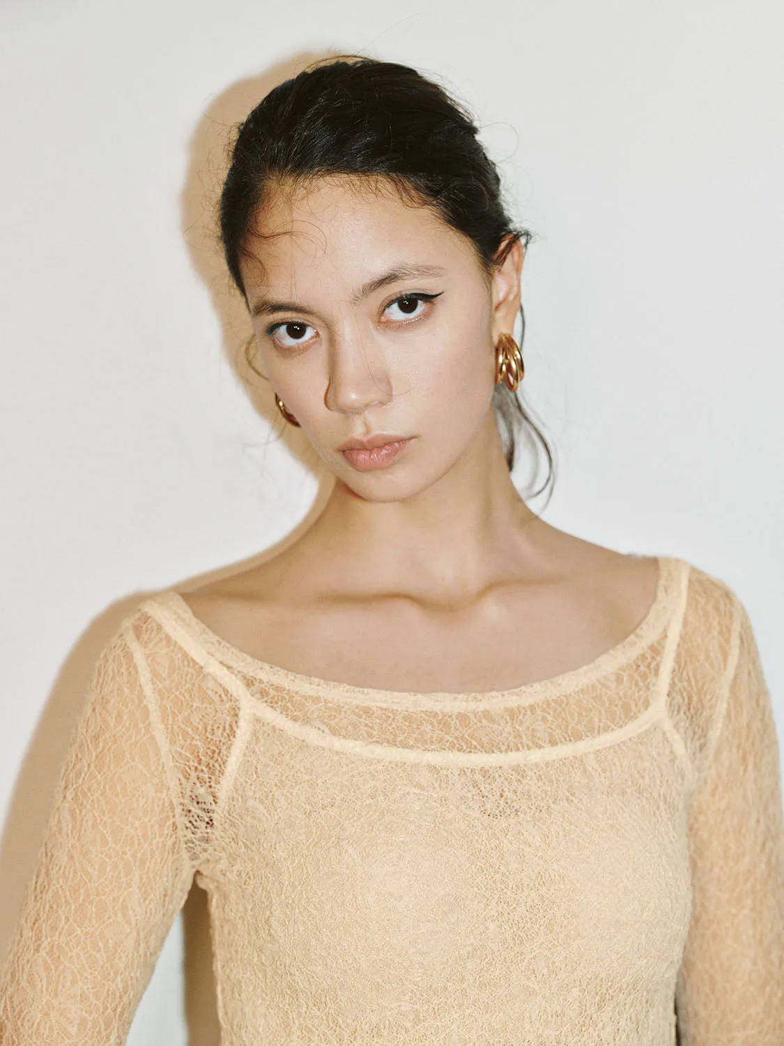 Round Neck Textured T-Shirts