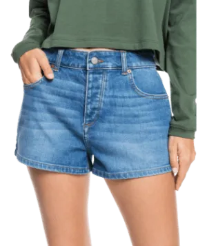 Roxy Call Me Back Denim Short MEDIUM BLUE