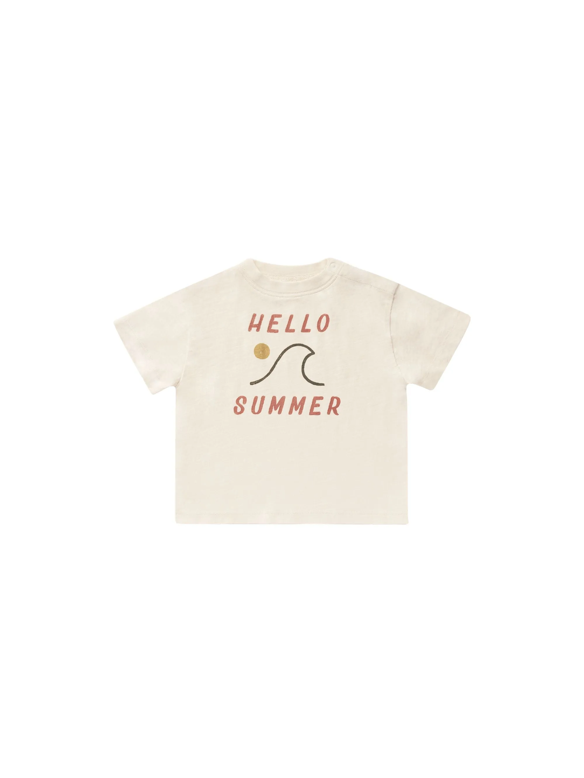 Rylee & Cru - Relaxed Tee - Natural Hello Summer