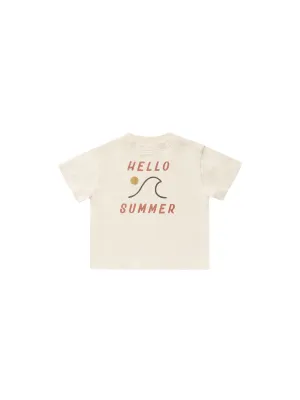Rylee & Cru - Relaxed Tee - Natural Hello Summer