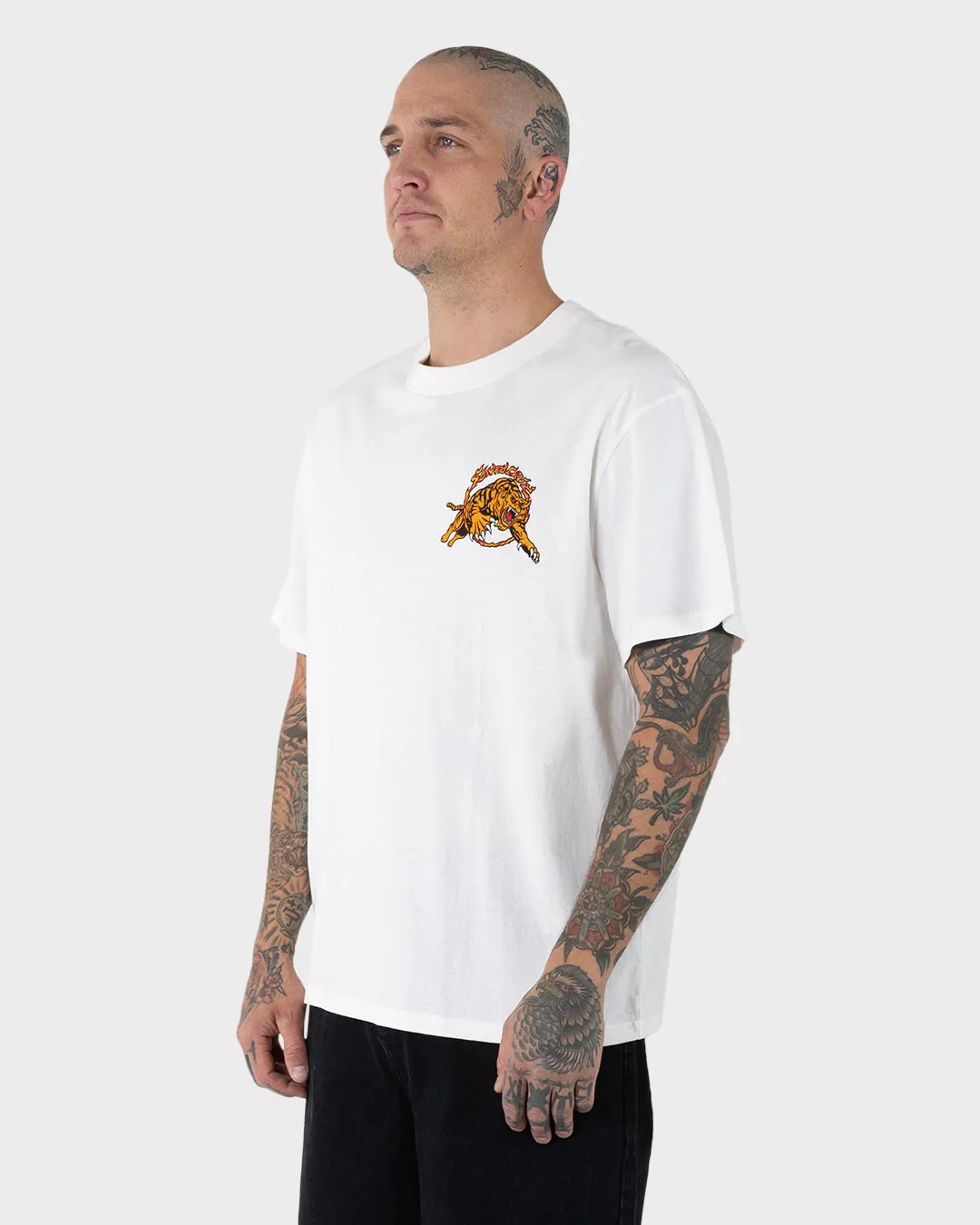 Salba Tiger Redux Tee - Off White