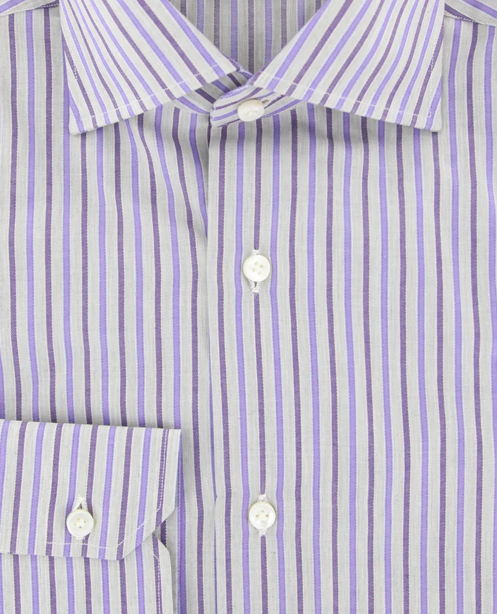 Sartorio Napoli Purple Shirt - Slim
