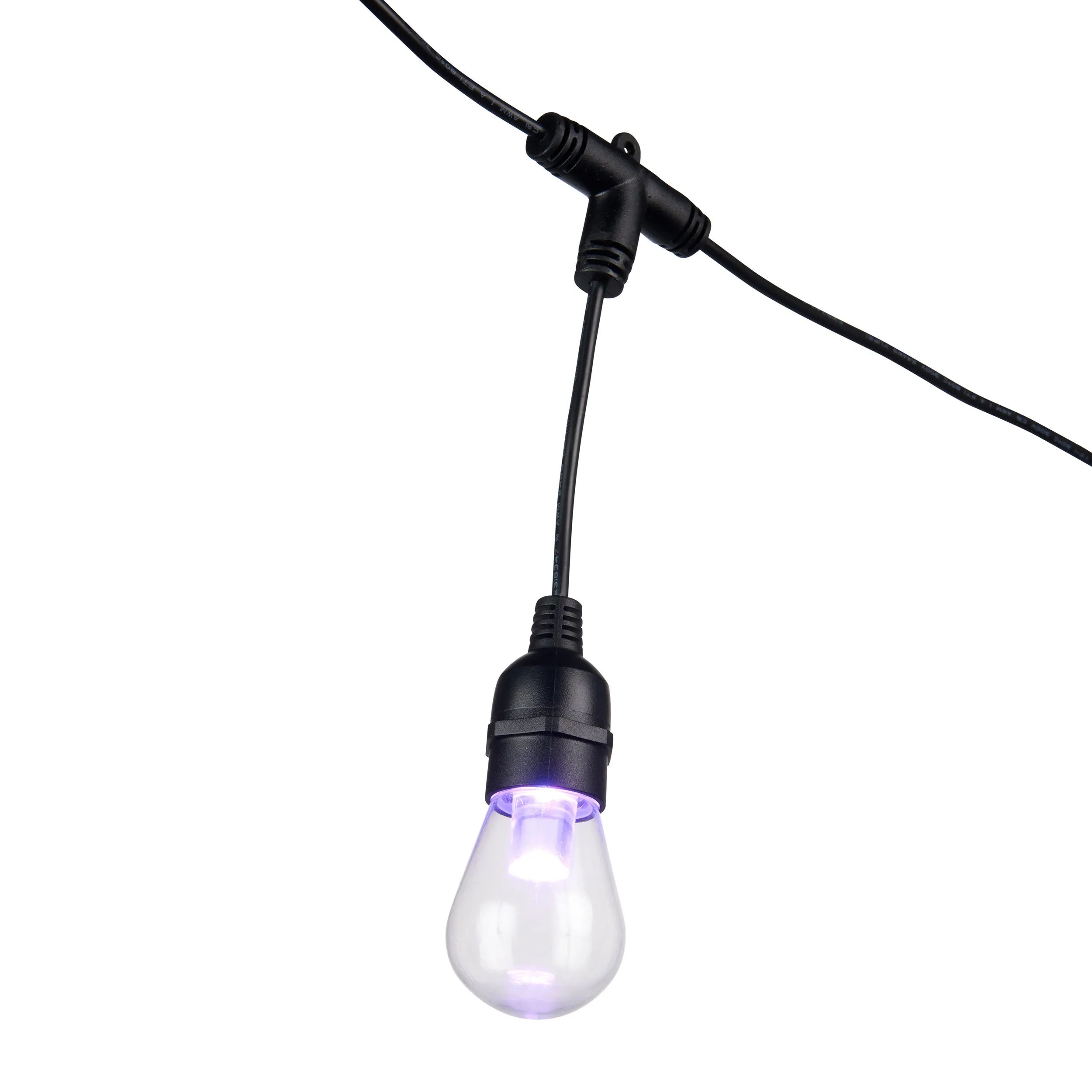 Saxby 96198 Smart Festoon IP44 0.5W Clear & black pc 12 x 0.5W LED module (SMD 5050) RGB