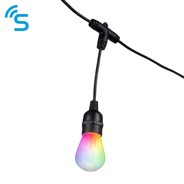 Saxby 96198 Smart Festoon IP44 0.5W Clear & black pc 12 x 0.5W LED module (SMD 5050) RGB