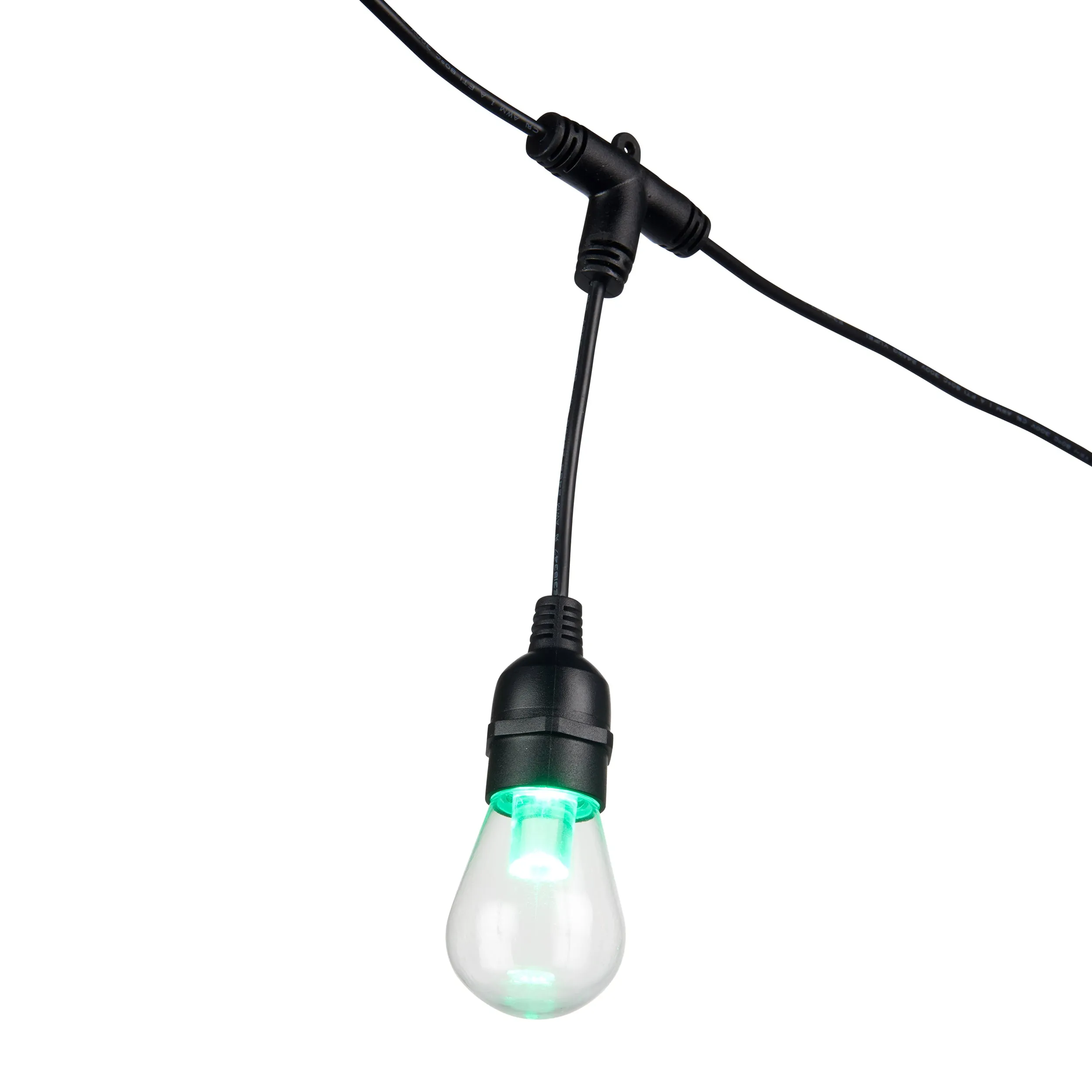 Saxby 96198 Smart Festoon IP44 0.5W Clear & black pc 12 x 0.5W LED module (SMD 5050) RGB