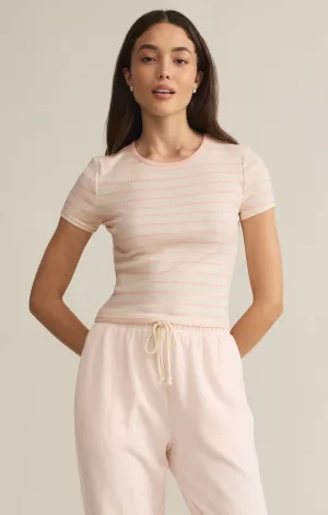 Saxton Stripped Tee / Pink Salt