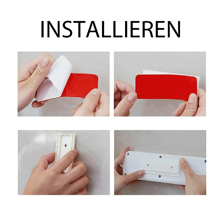 (🔥Schlussverkauf🔥)Selbstklebender Stanzfreier Sockelhalter-Kaufen Sie mehr und sparen Sie mehr