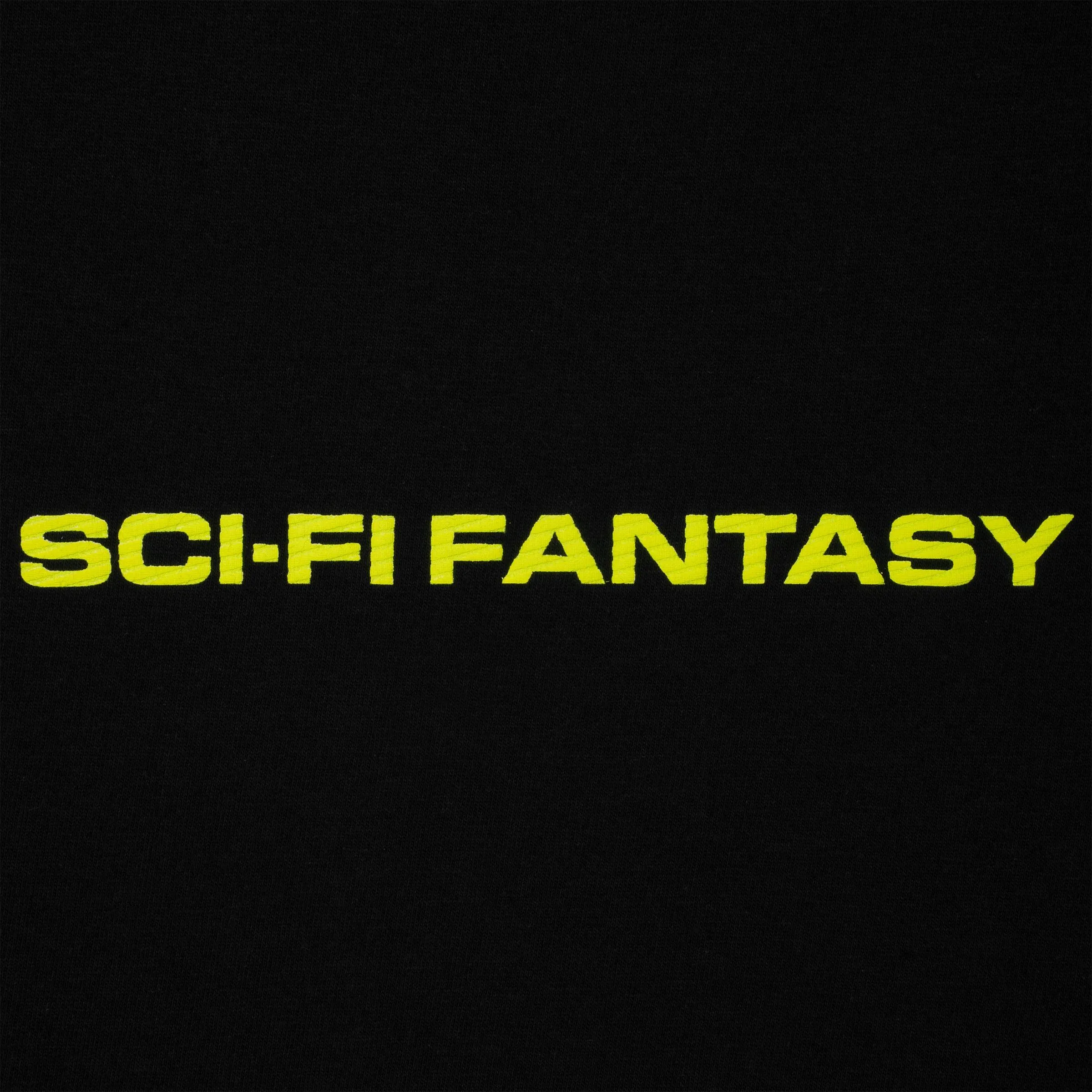 SCI-FI FANTASY Textured Logo Tee Black