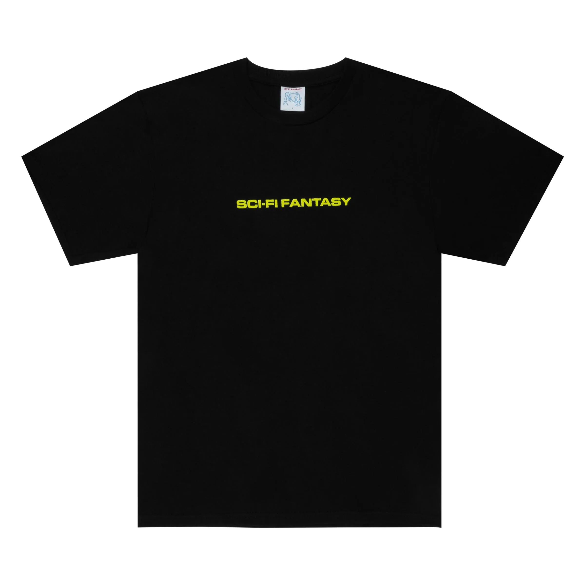 SCI-FI FANTASY Textured Logo Tee Black