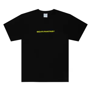 SCI-FI FANTASY Textured Logo Tee Black