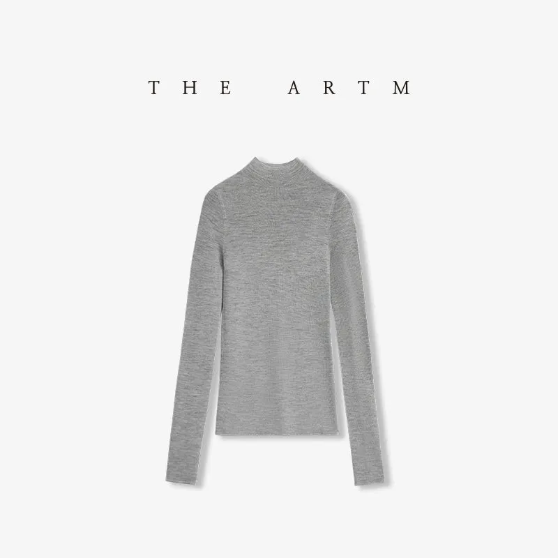 Seamless High-Neck Sweater