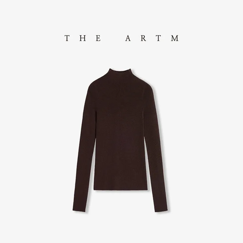 Seamless High-Neck Sweater