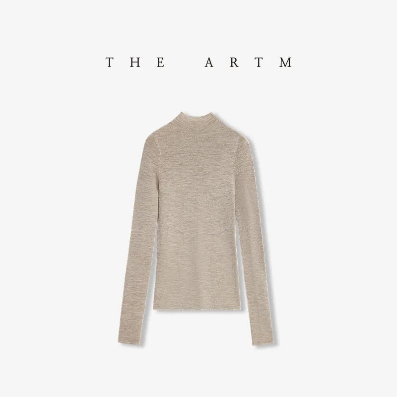Seamless High-Neck Sweater