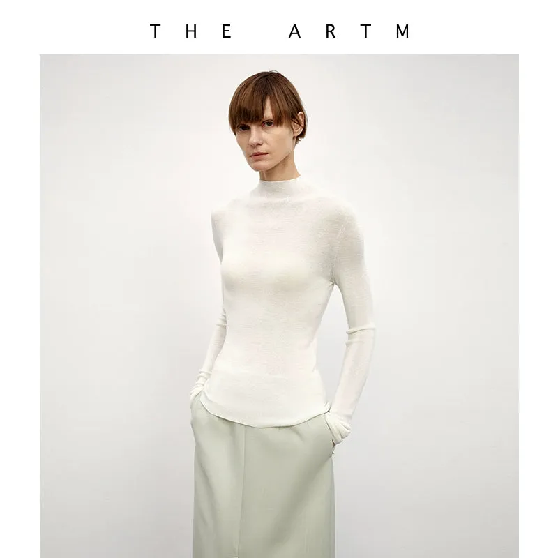 Seamless High-Neck Sweater