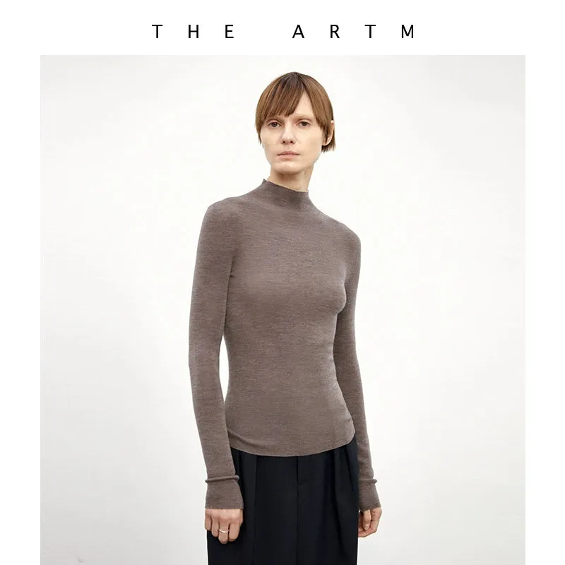 Seamless High-Neck Sweater