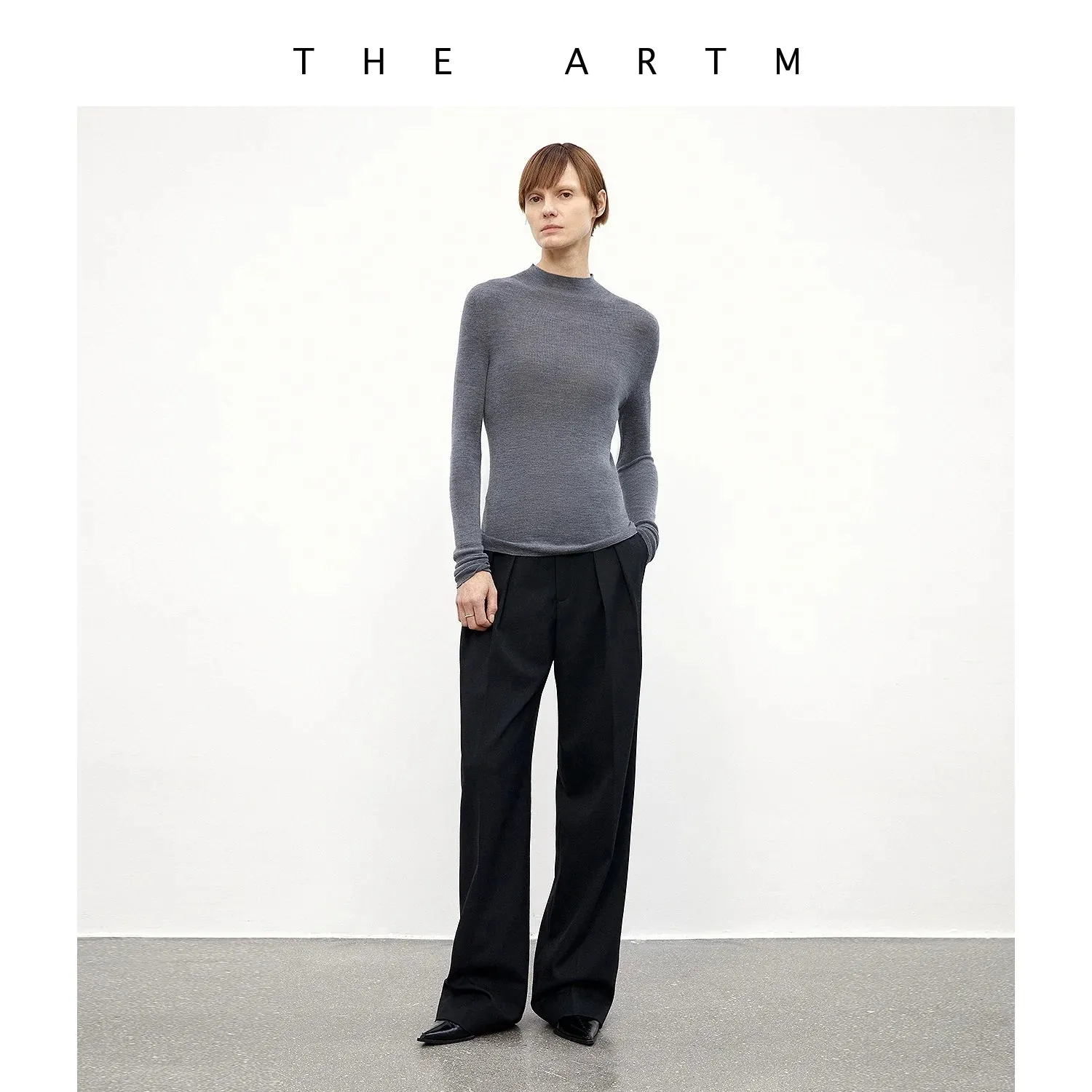 Seamless High-Neck Sweater