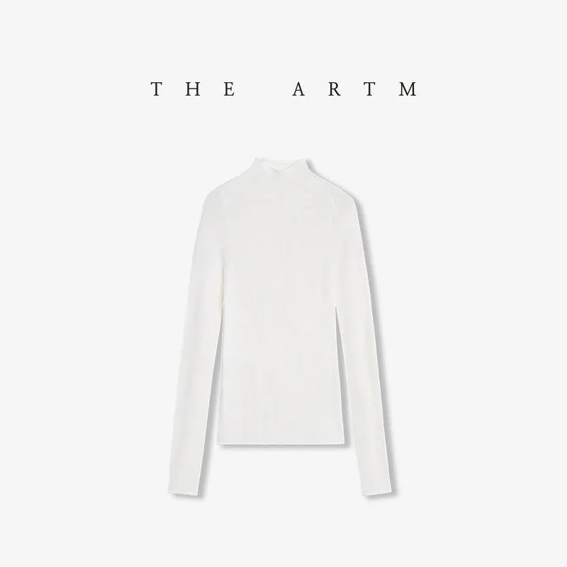 Seamless High-Neck Sweater