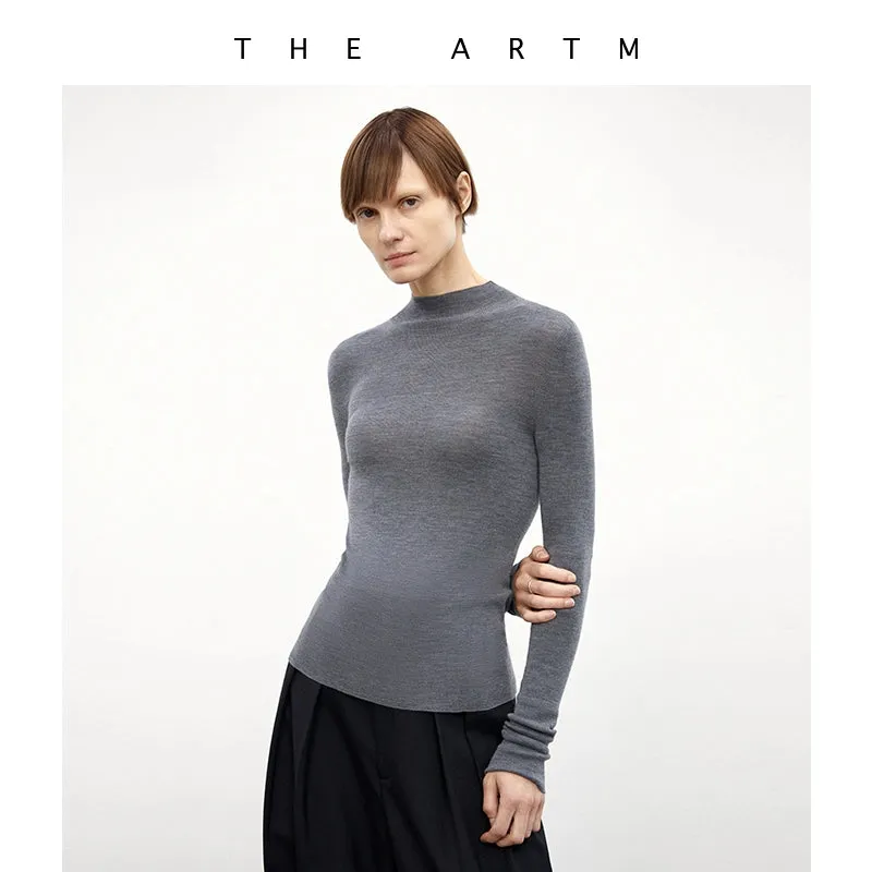 Seamless High-Neck Sweater