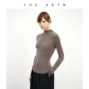 Seamless High-Neck Sweater