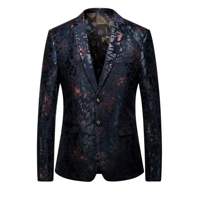 Shawl Lapel Black Jacquard Dinner Jackets Party Groom Wear Men Slim Wedding Suits For Men Prom Tuxedo Blazer