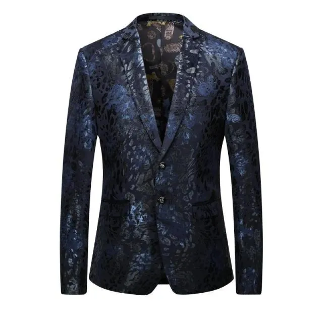 Shawl Lapel Black Jacquard Dinner Jackets Party Groom Wear Men Slim Wedding Suits For Men Prom Tuxedo Blazer