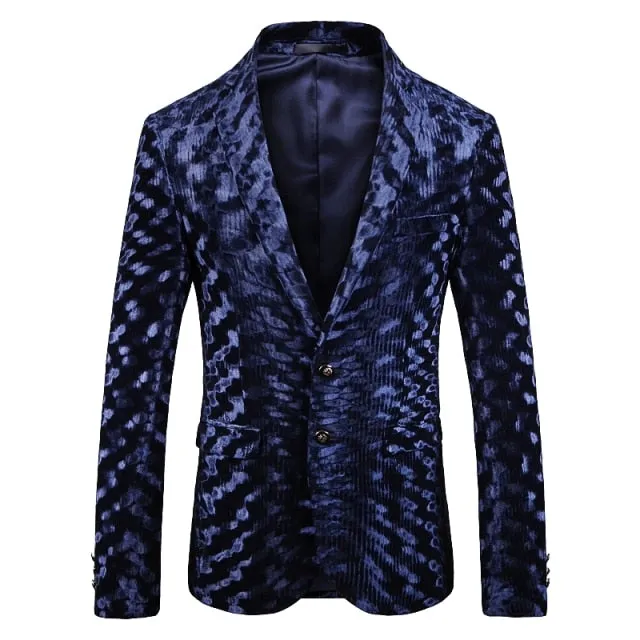 Shawl Lapel Black Jacquard Dinner Jackets Party Groom Wear Men Slim Wedding Suits For Men Prom Tuxedo Blazer