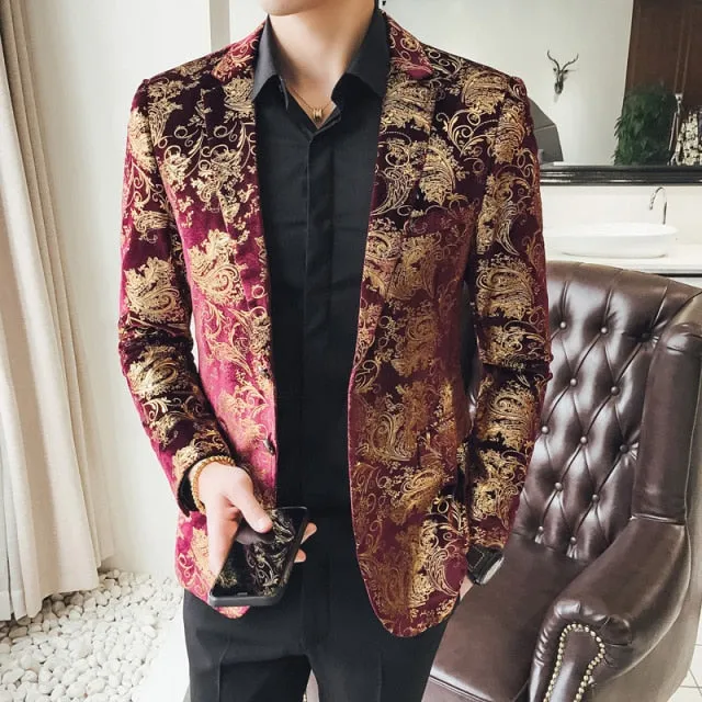 Shawl Lapel Black Jacquard Dinner Jackets Party Groom Wear Men Slim Wedding Suits For Men Prom Tuxedo Blazer