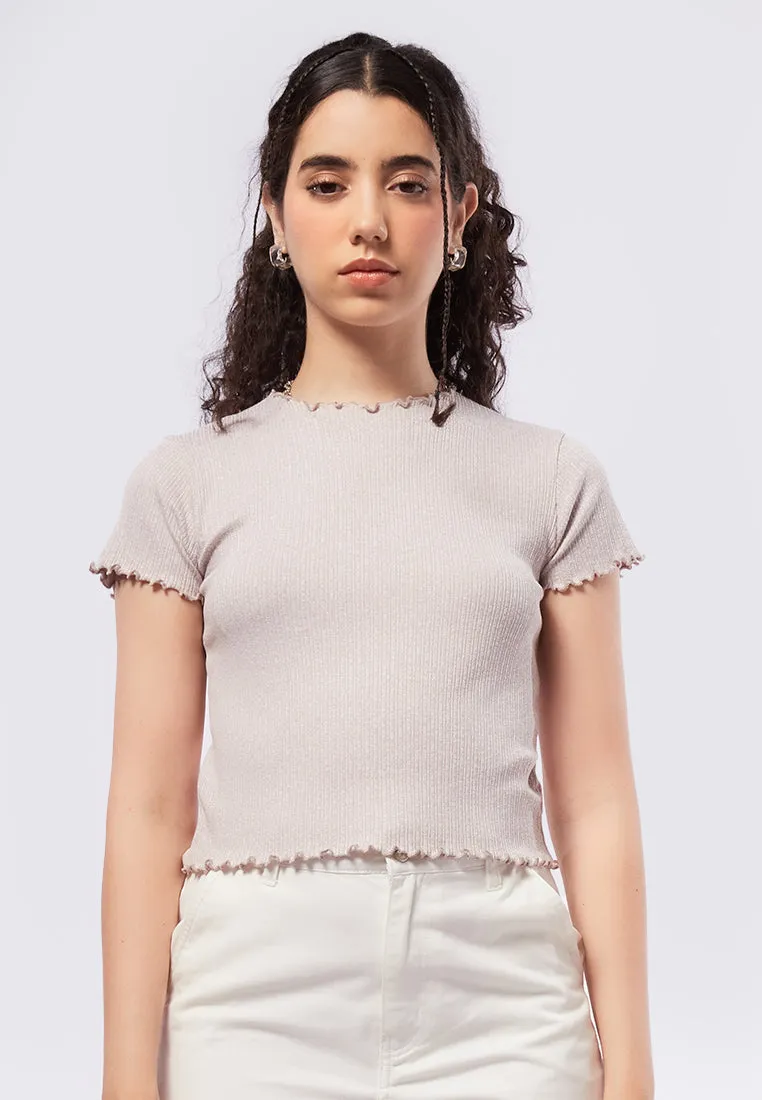Short Sleeve Lettuce Top
