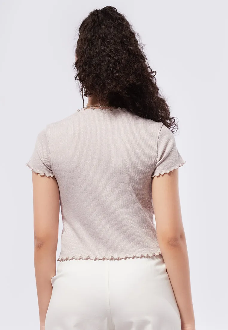 Short Sleeve Lettuce Top