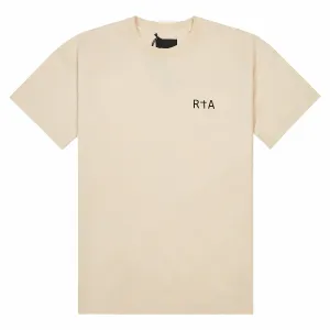 SHORT SLEEVE TEE | TAN CHEST LOGO