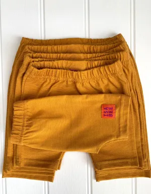 Shorts -  Fine Stripe Yellow