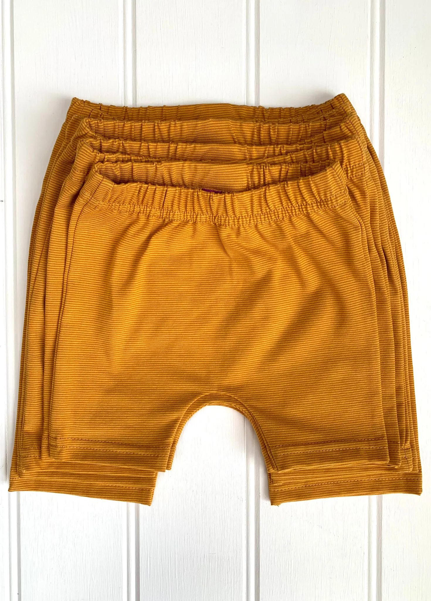 Shorts -  Fine Stripe Yellow
