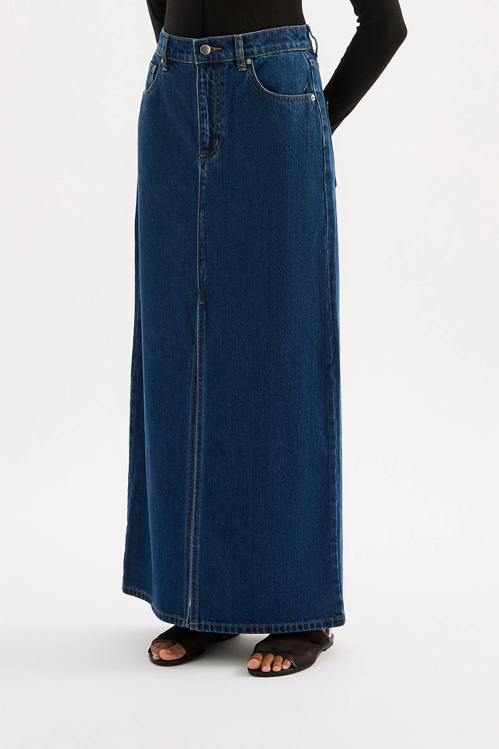 SIA DENIM MAXI SKIRT