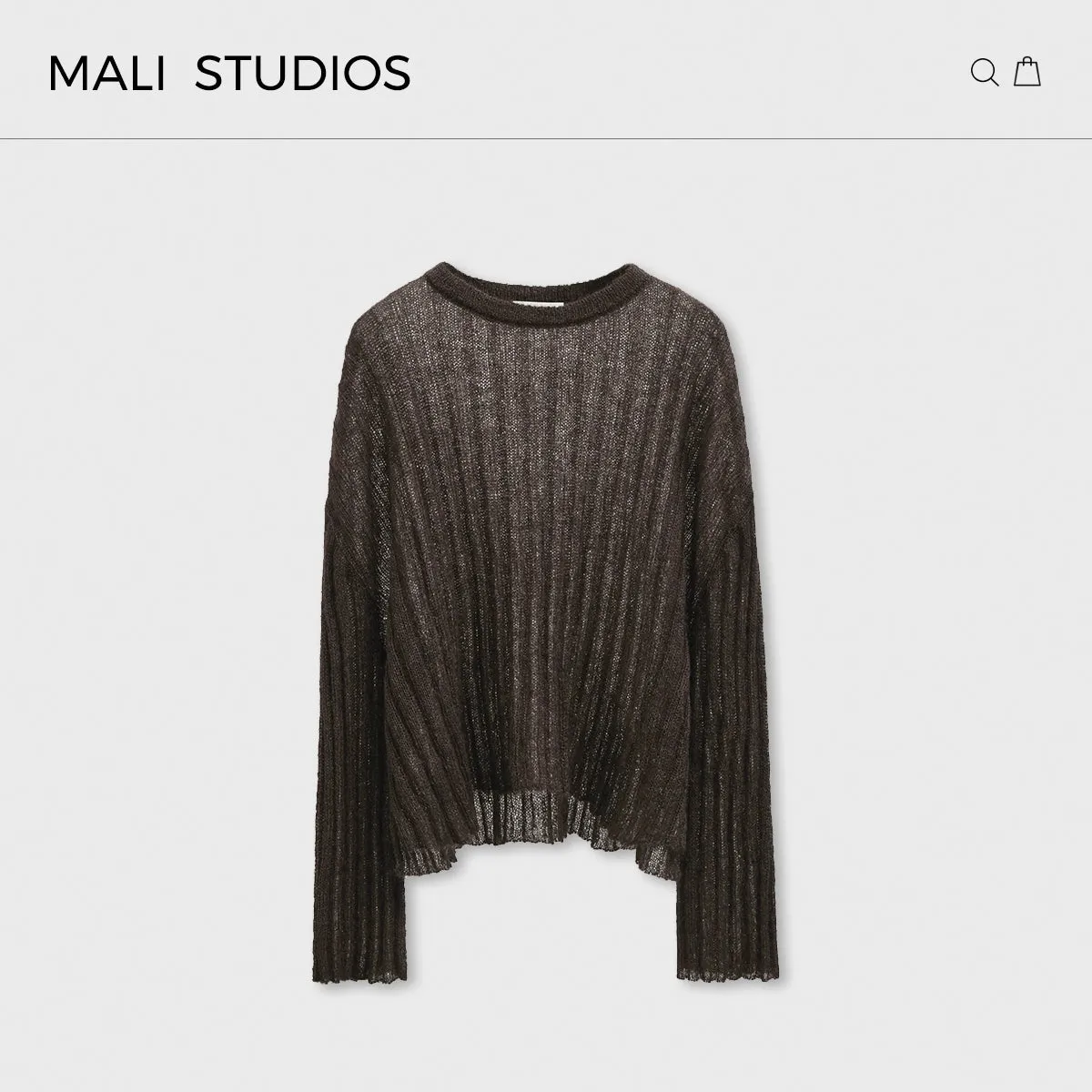 Silk Mohair Knit Sweater
