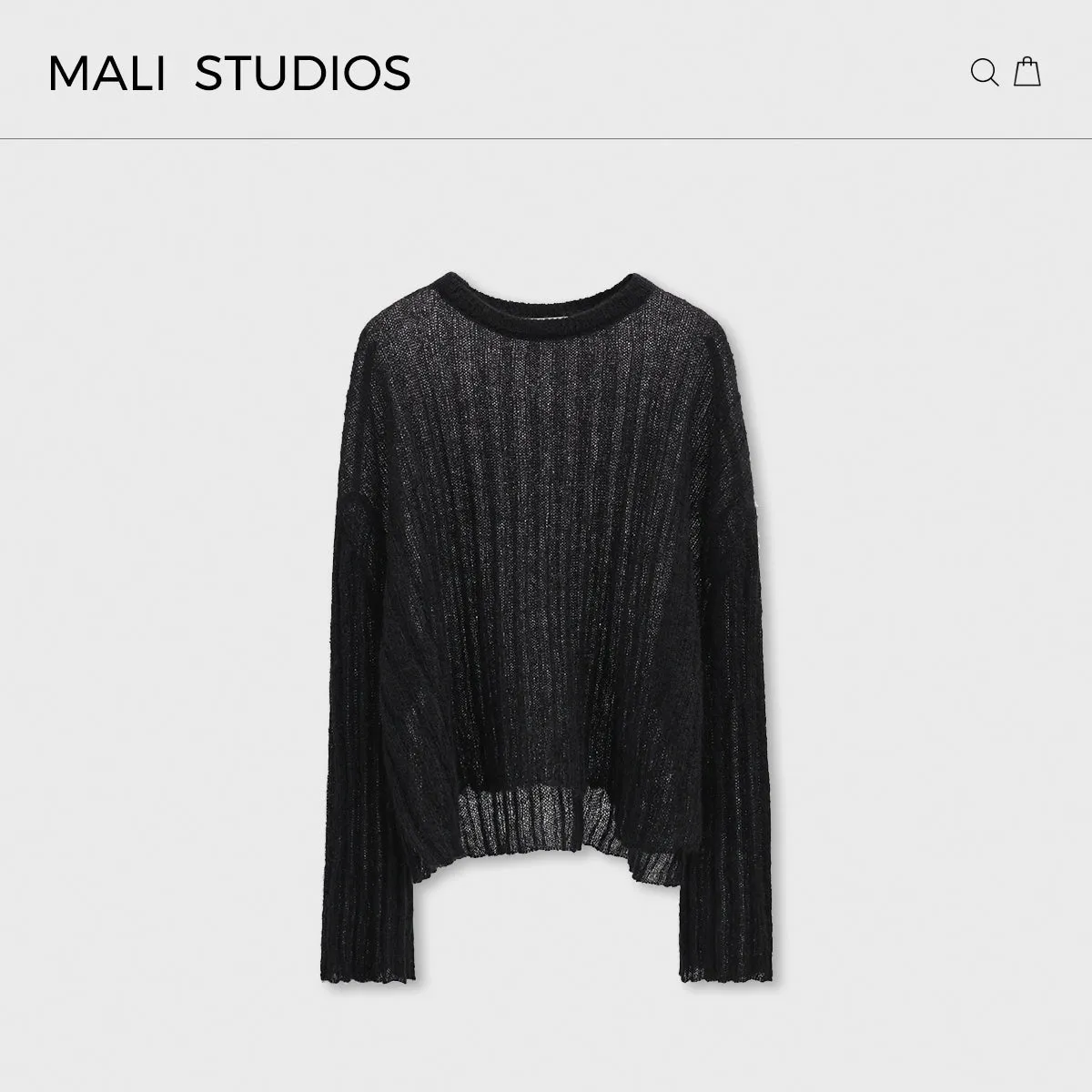 Silk Mohair Knit Sweater