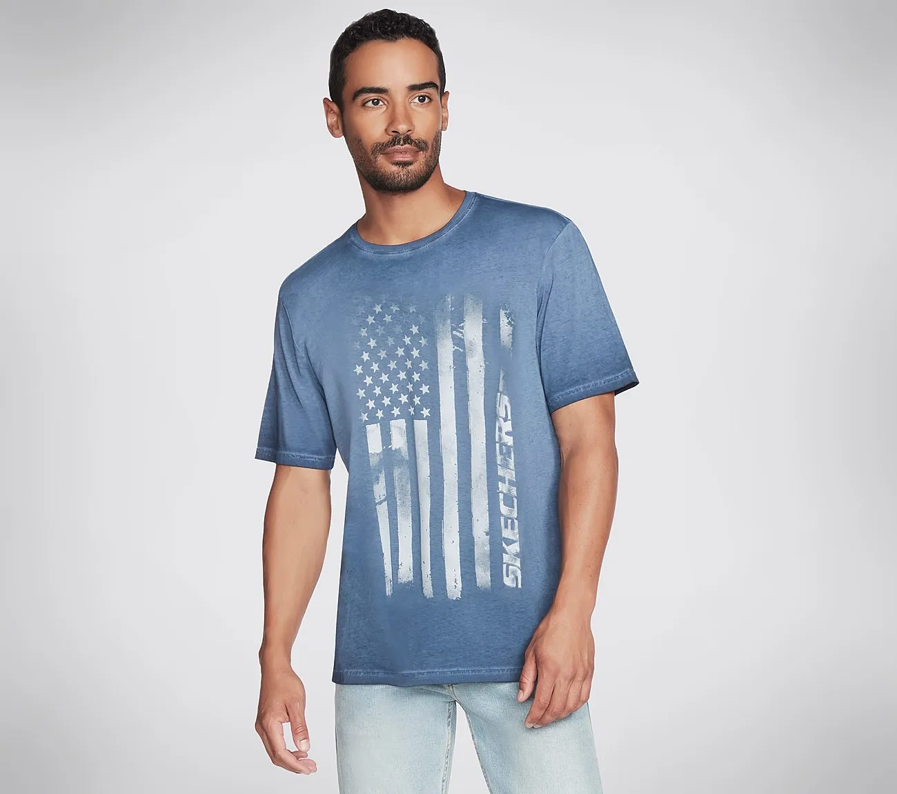 SKECH DYE FLAG TEE (M1TS301A-NVY)