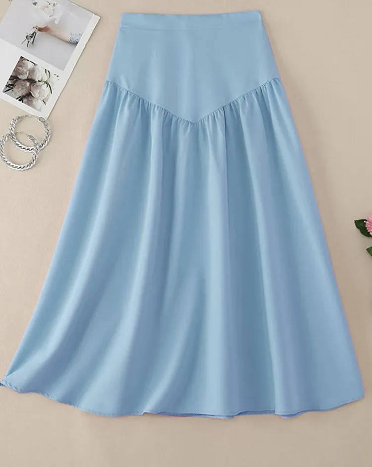 Skirts Solid Color Trendy Streetwear