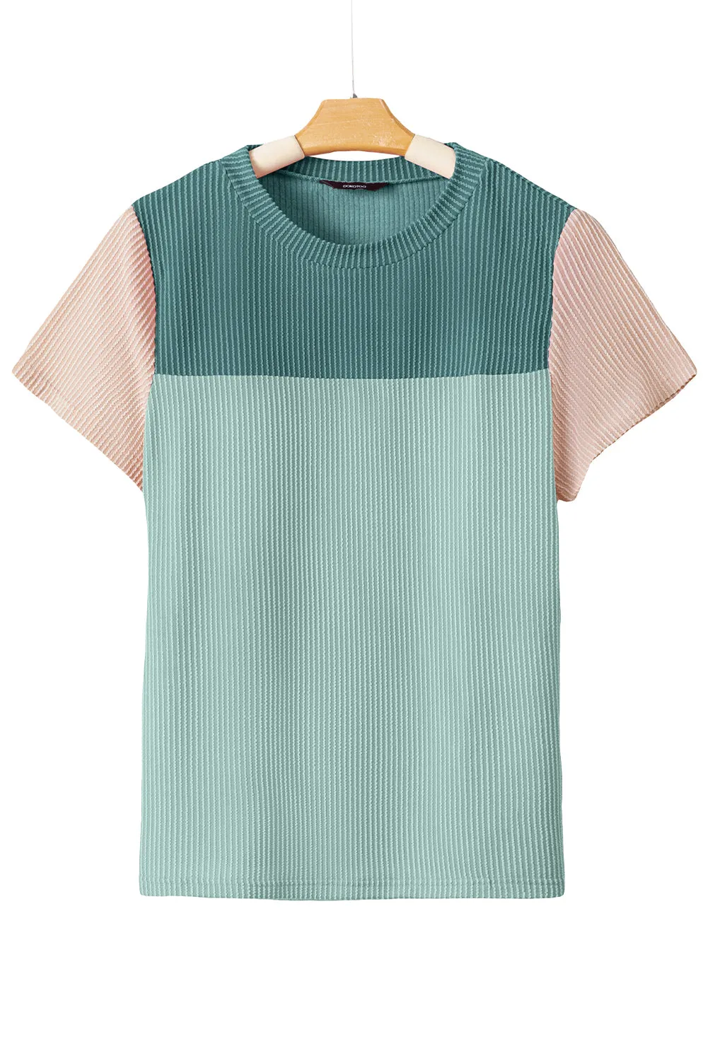 Skobeloff Rib Textured Colorblock T Shirt