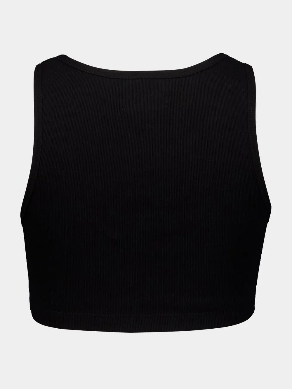 Sleeveless Cropped Cotton Top