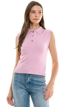 Sleeveless Shoulder Pad Muscle Tank (3 Color Ways)