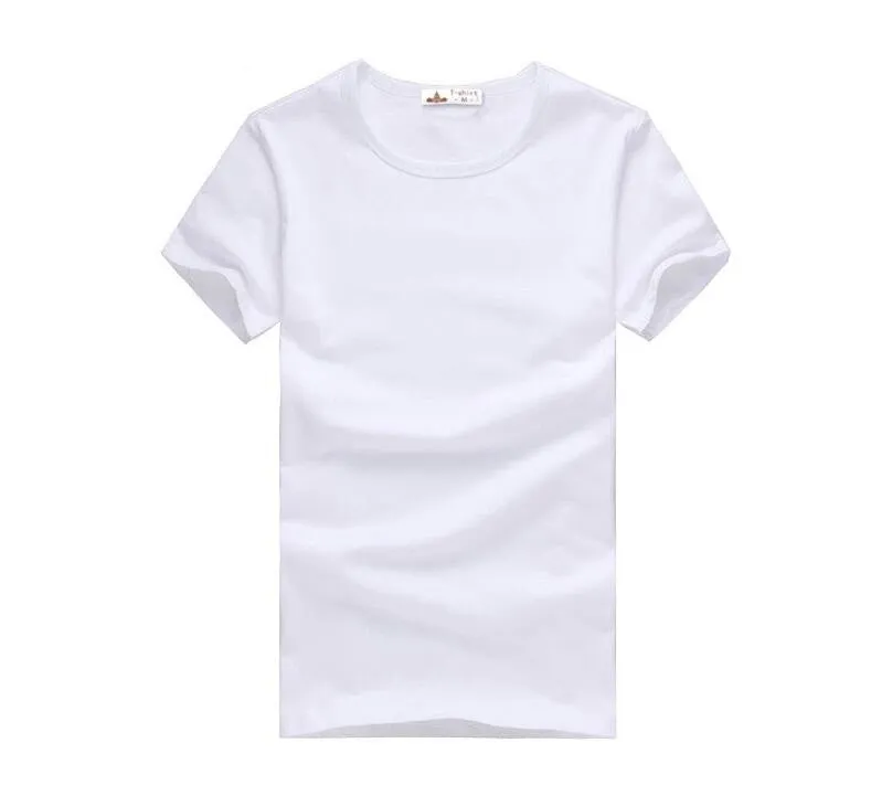 Slim dark green red orange blue gray black white T shirts Slim Fit Short Sleeve T-shirt 6 size S-XXXL