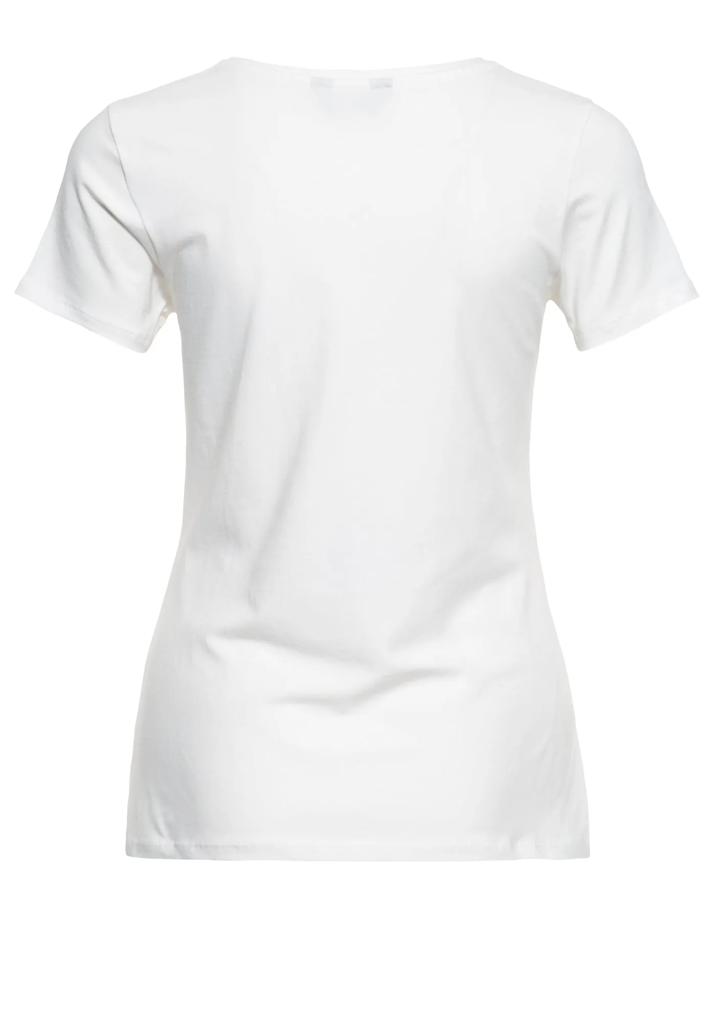 Slim Fit T-Shirt mit V-Ausschnitt und Western Print «Bounty hunter»