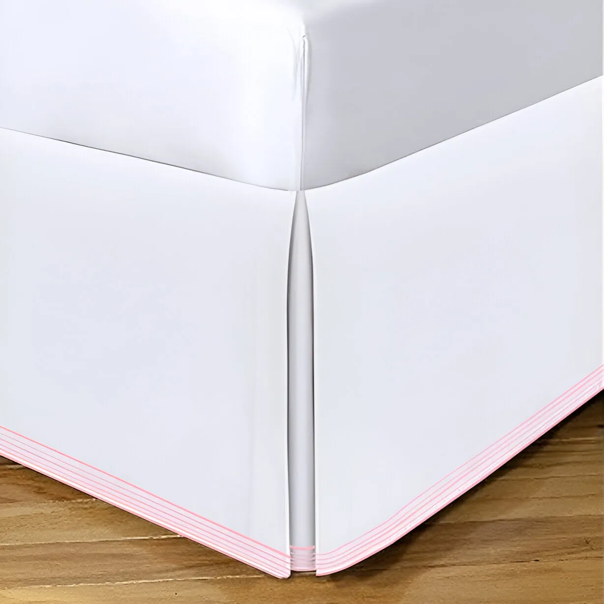 Smart Border 400TC Sateen Cotton Embroidery Tailored Bed Skirt