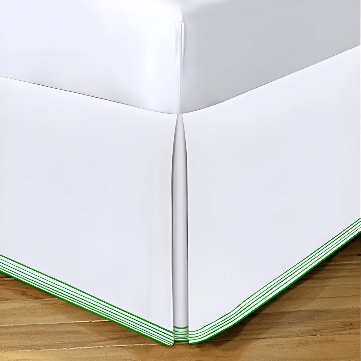 Smart Border 400TC Sateen Cotton Embroidery Tailored Bed Skirt